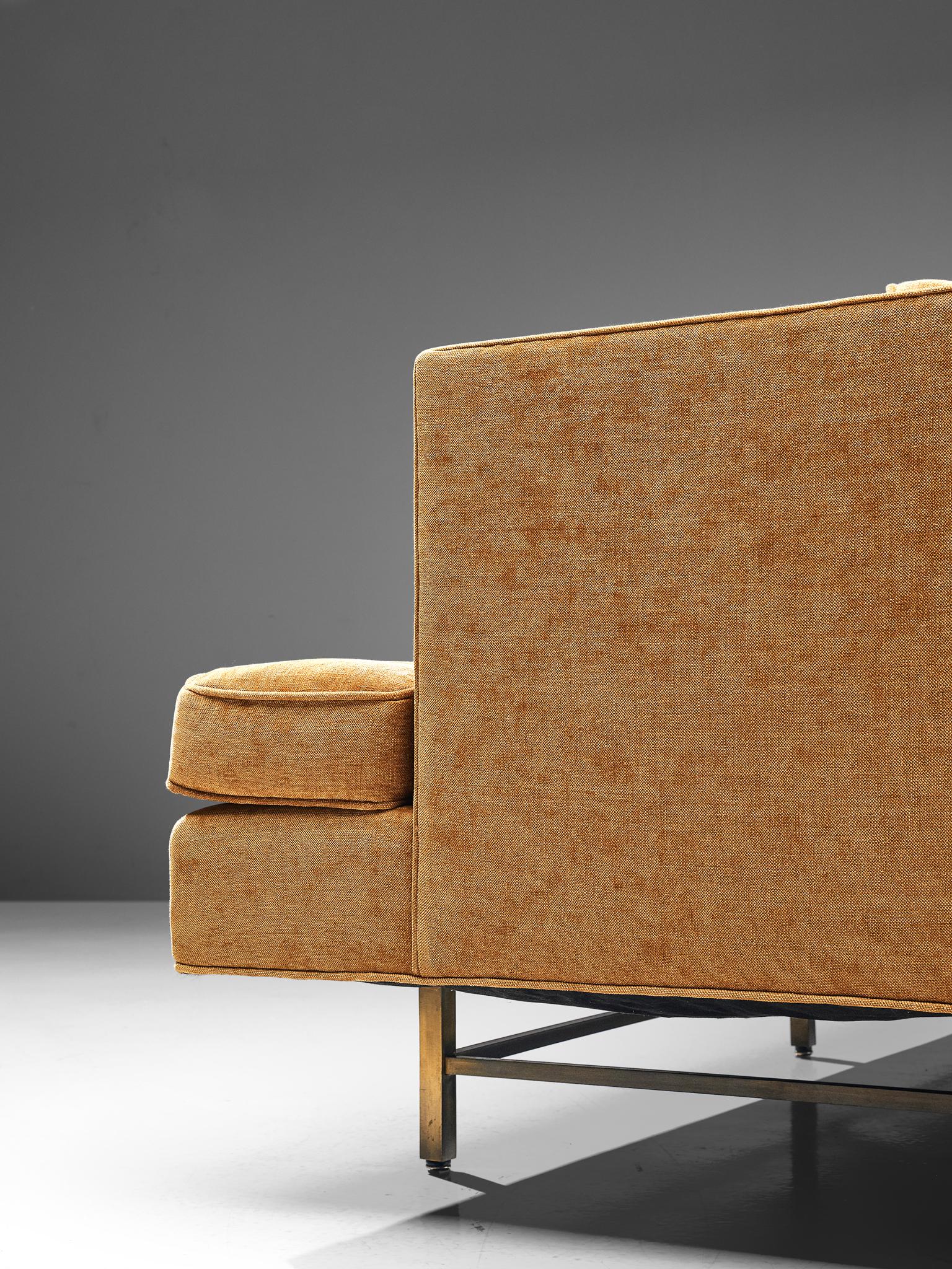 Paul McCobb Grand Sofa with Brass Base 3