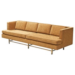 Paul McCobb Grand Sofa with Brass Base