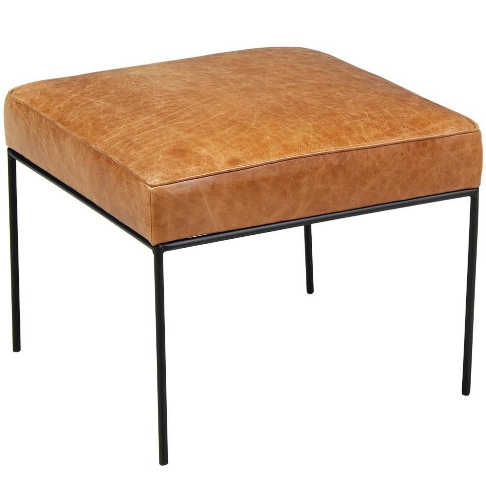 Paul McCobb Iron and Leather Stool for Planner Group
