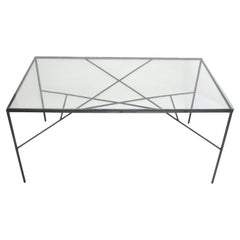 Set da pranzo in ferro Paul McCobb Collezione Pavilion per Arbuck da interno o da esterno