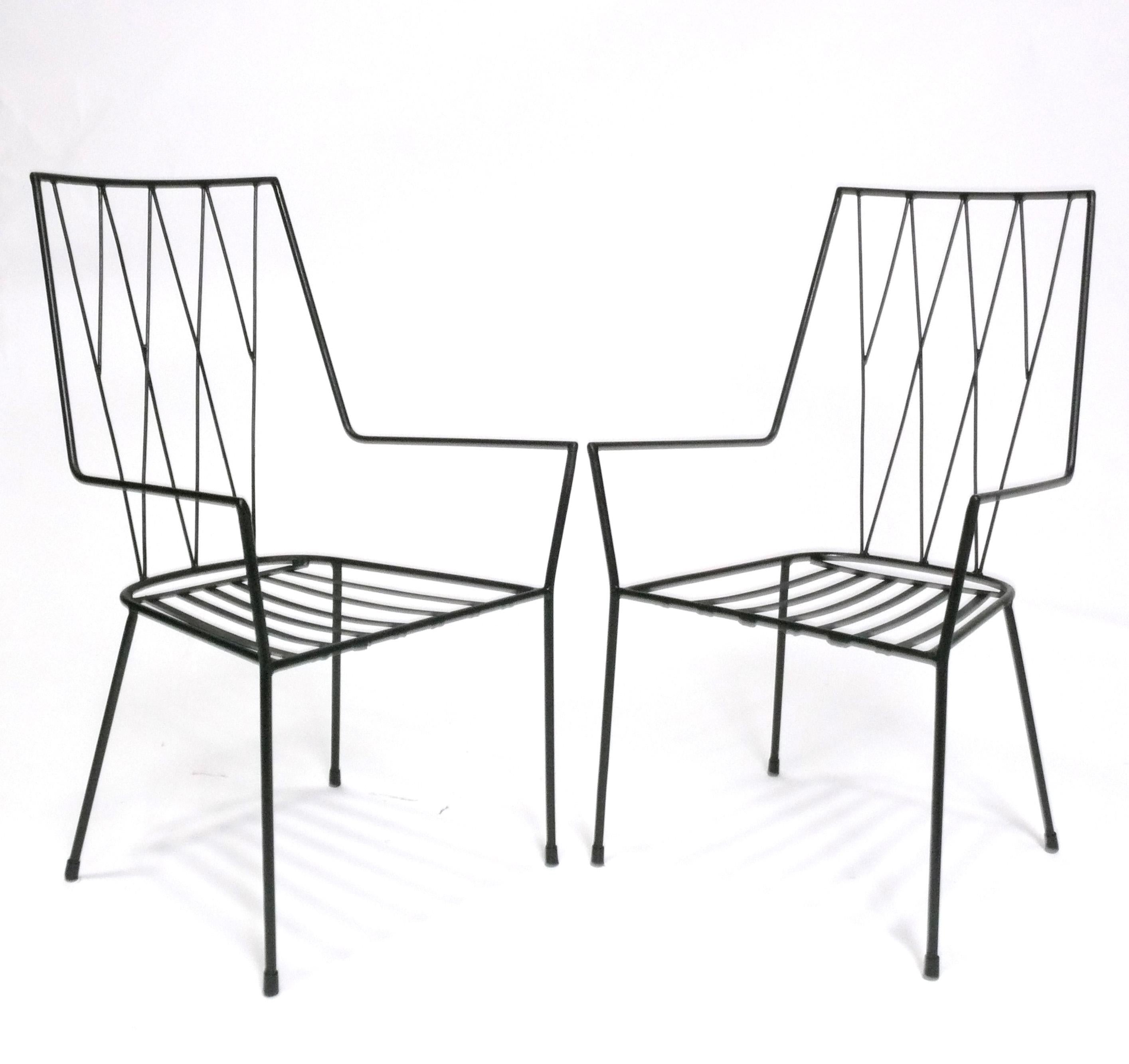 Metà XX secolo Set da pranzo in ferro Paul McCobb Collezione Pavilion per Arbuck da interno o da esterno in vendita