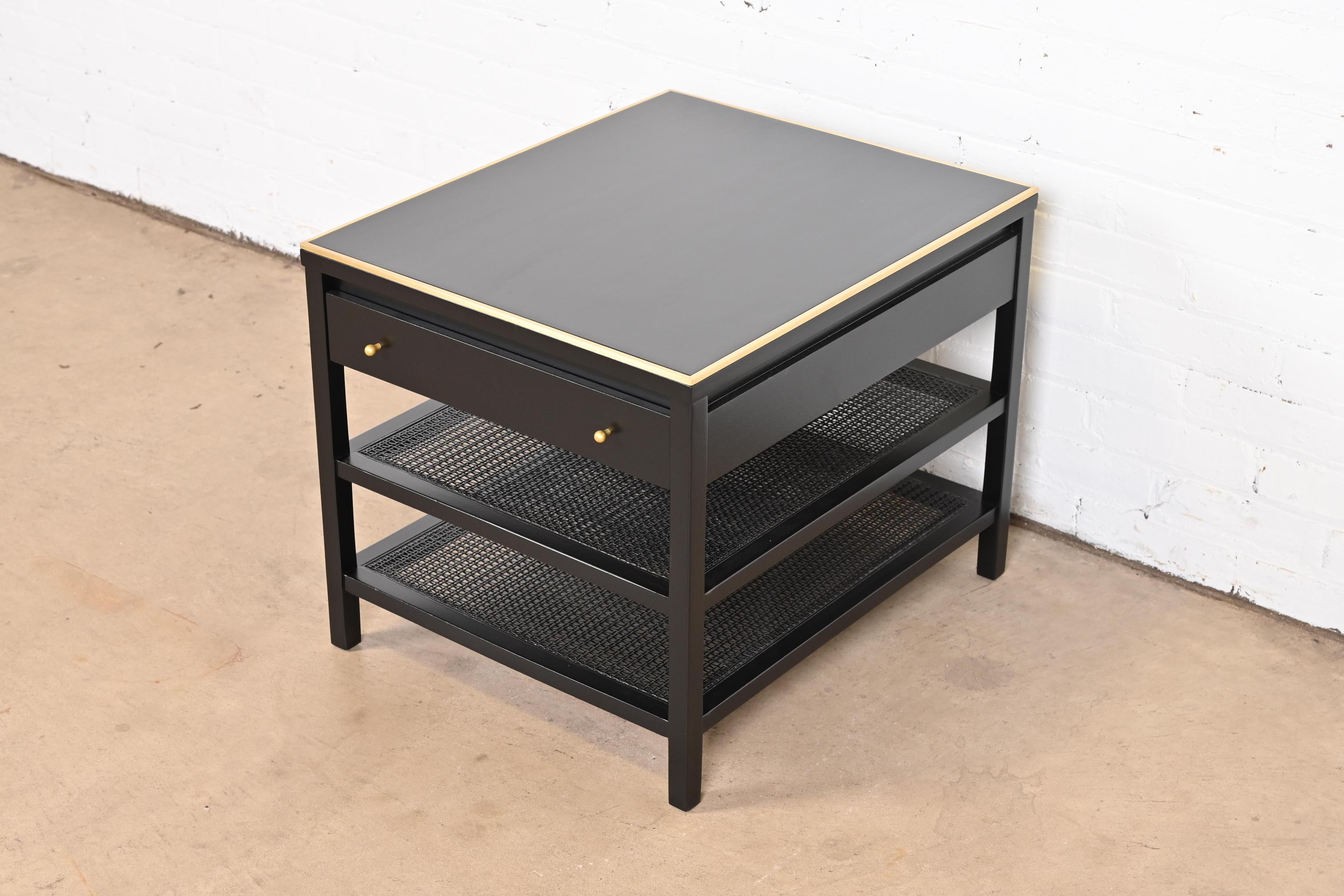 A gorgeous Mid-Century Modern three-tier side table or nightstand

By Paul McCobb for Directional and produced by Calvin Furniture, 