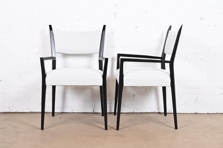 Paul McCobb Irwin Collection Black Lacquered Mahogany Dining Chairs, Set of Ten For Sale 4