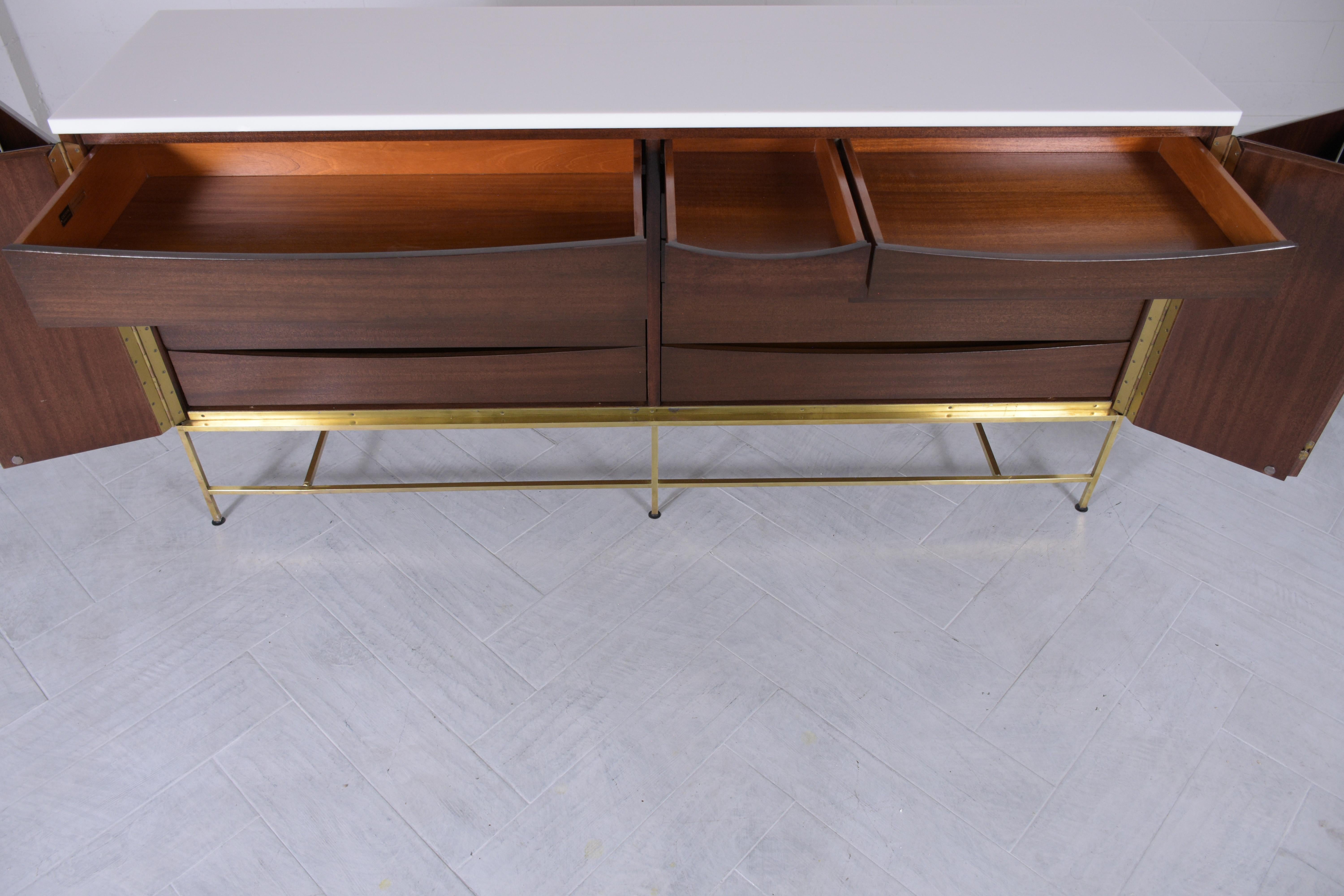 Mid-20th Century Vintage Paul McCobb Credenza: A Masterpiece of Mid-Century Modern Elegance For Sale