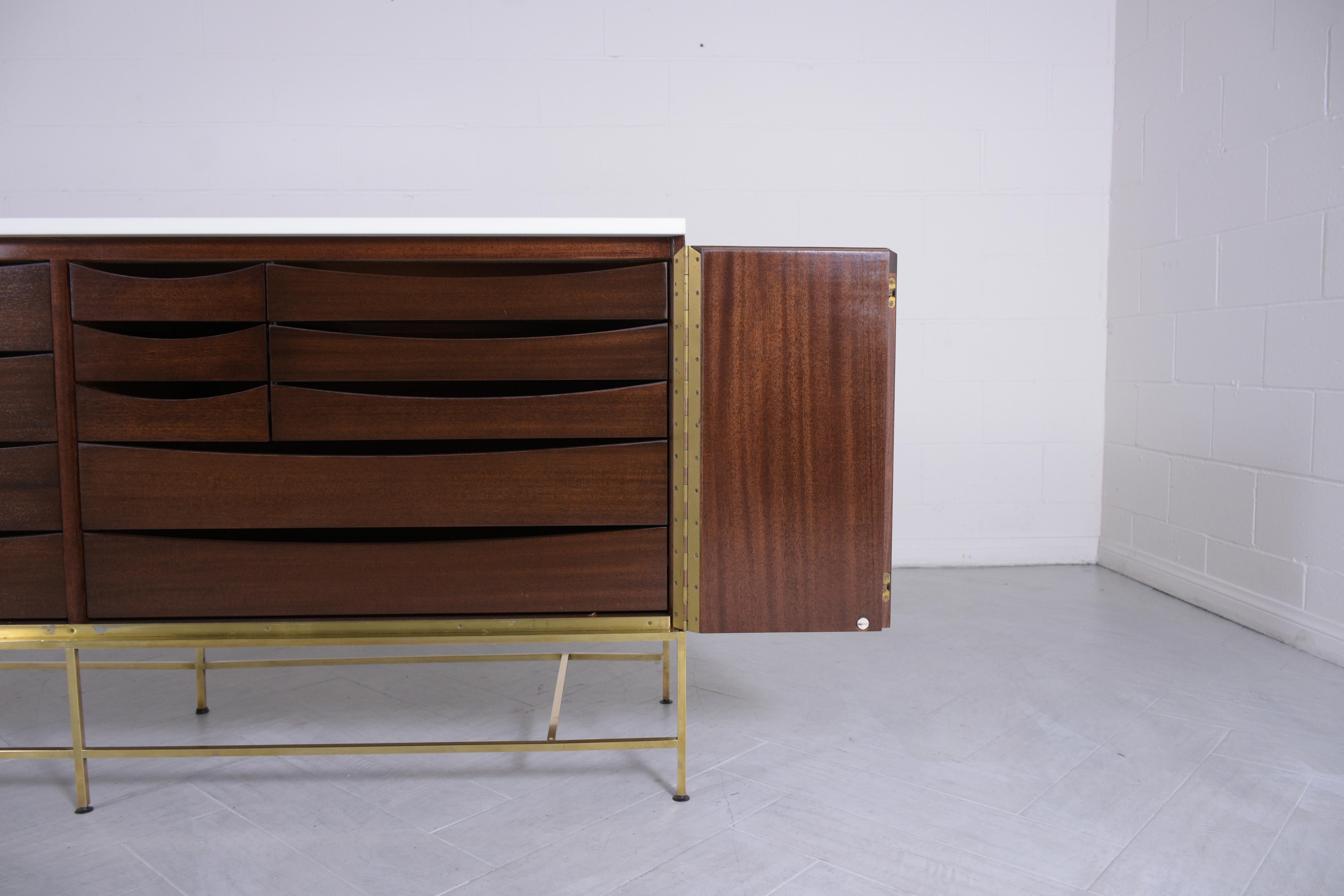 Hand-Crafted Vintage Paul McCobb Credenza: A Masterpiece of Mid-Century Modern Elegance For Sale