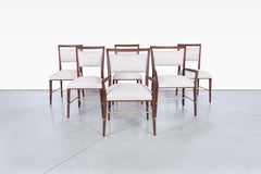 Paul McCobb "Irwin Collection" Dining Chairs with Brass Accents