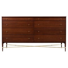Paul McCobb "Irwin Collection" Dresser with Brass Accents for Calvin Furniture