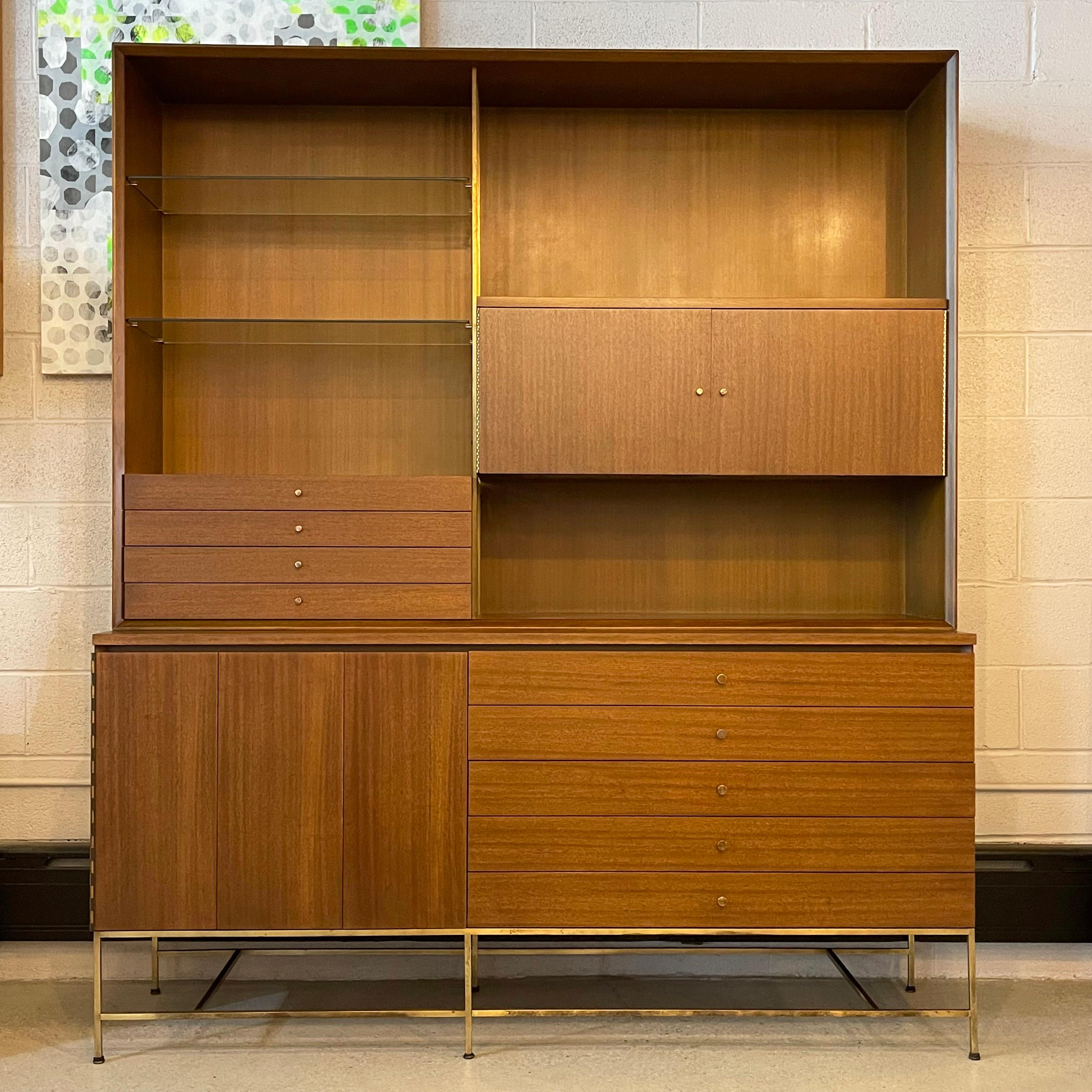 American Paul McCobb, Irwin Collection for Calvin Wall Unit Hutch Credenza For Sale