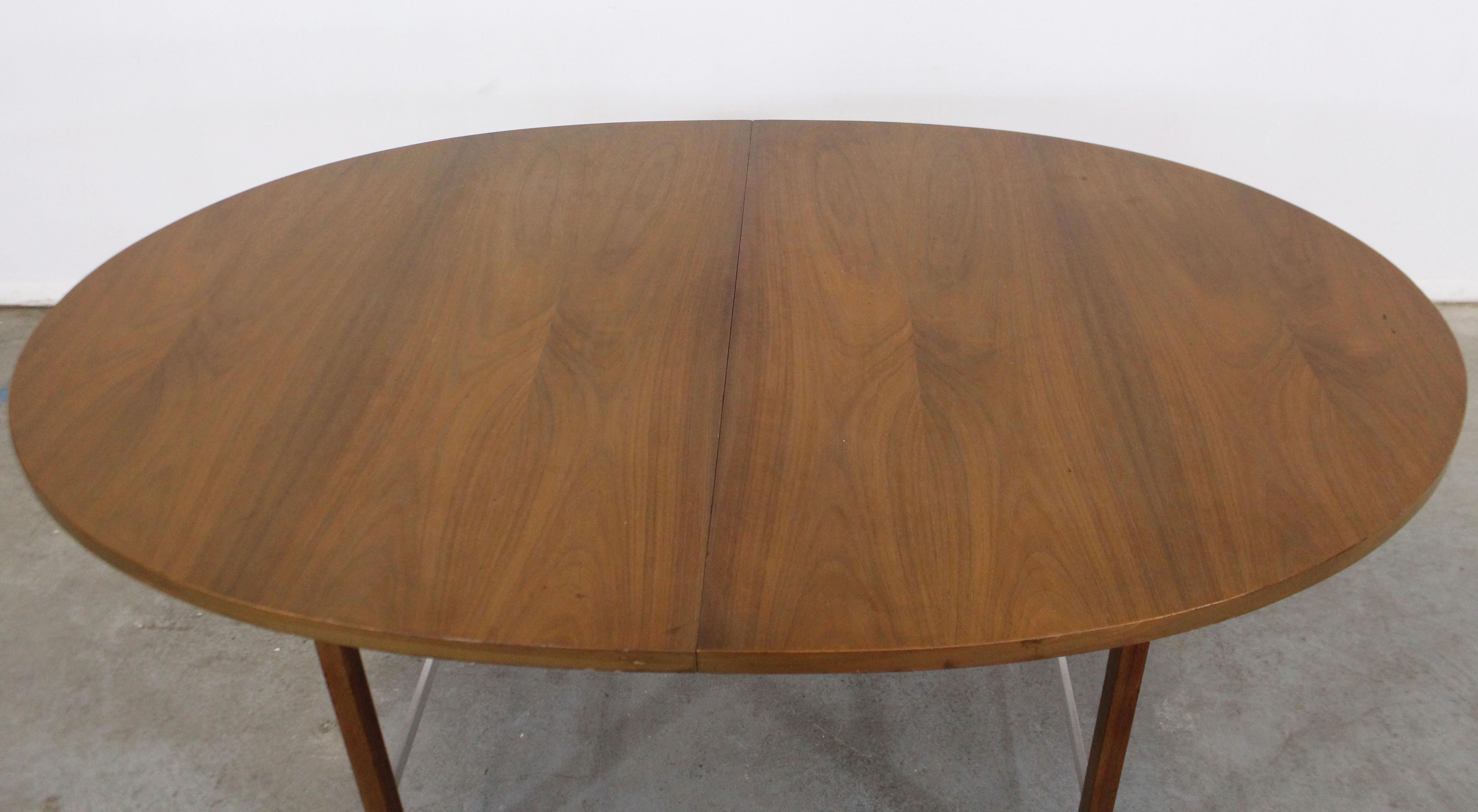 Brushed Paul McCobb Irwin Collection for Calvin Walnut Dining Table For Sale