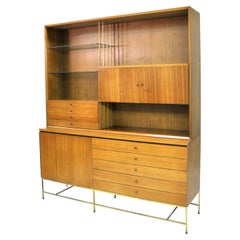 Paul McCobb Irwin Collection Mahogany and Brass Credenza by Calvin