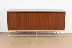 Paul McCobb Irwin Collection Mahogany and Brass Dresser or Credenza, Refinished
