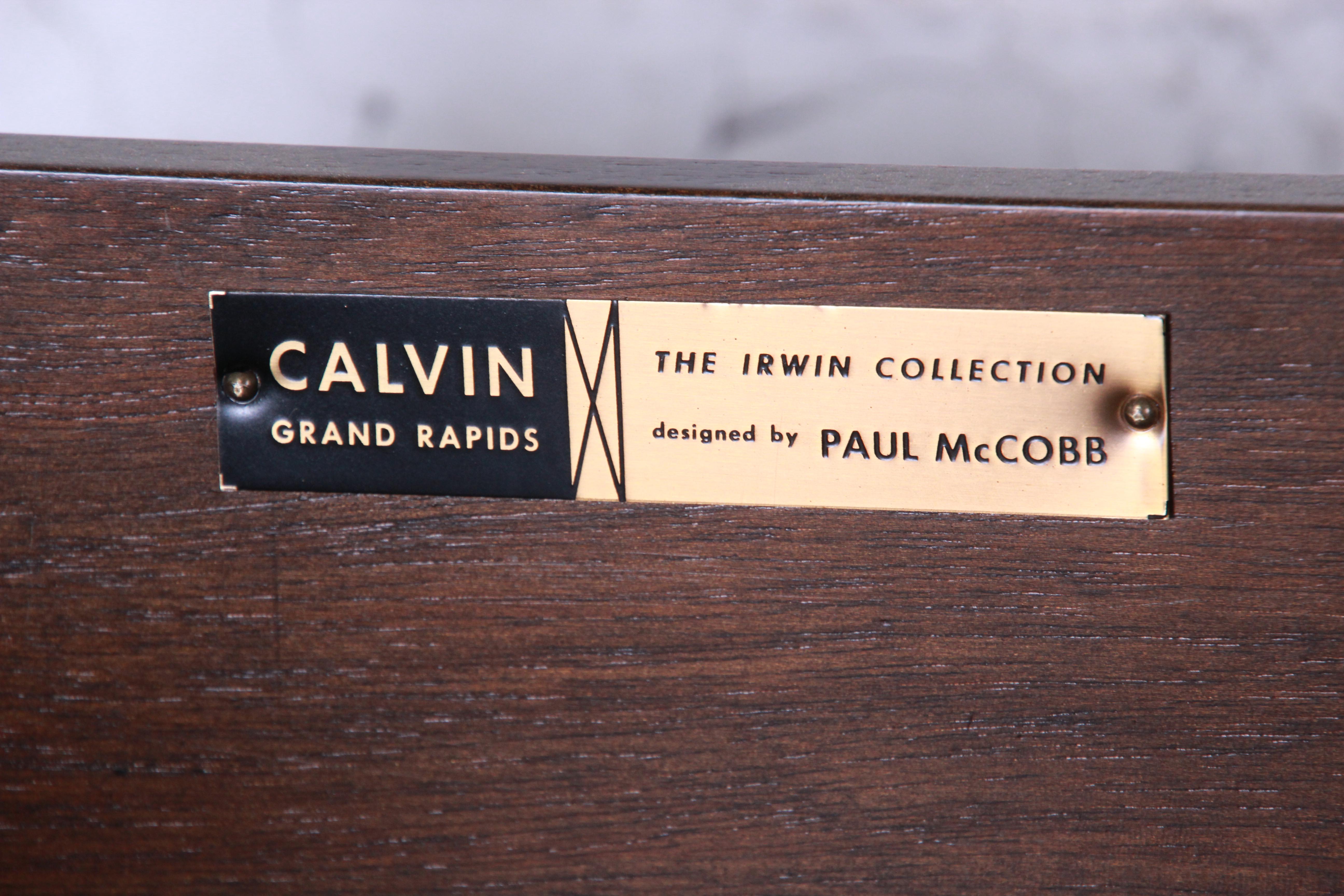 Paul McCobb Irwin Collection Mahagoni und Messing Sideboard Schränke 6