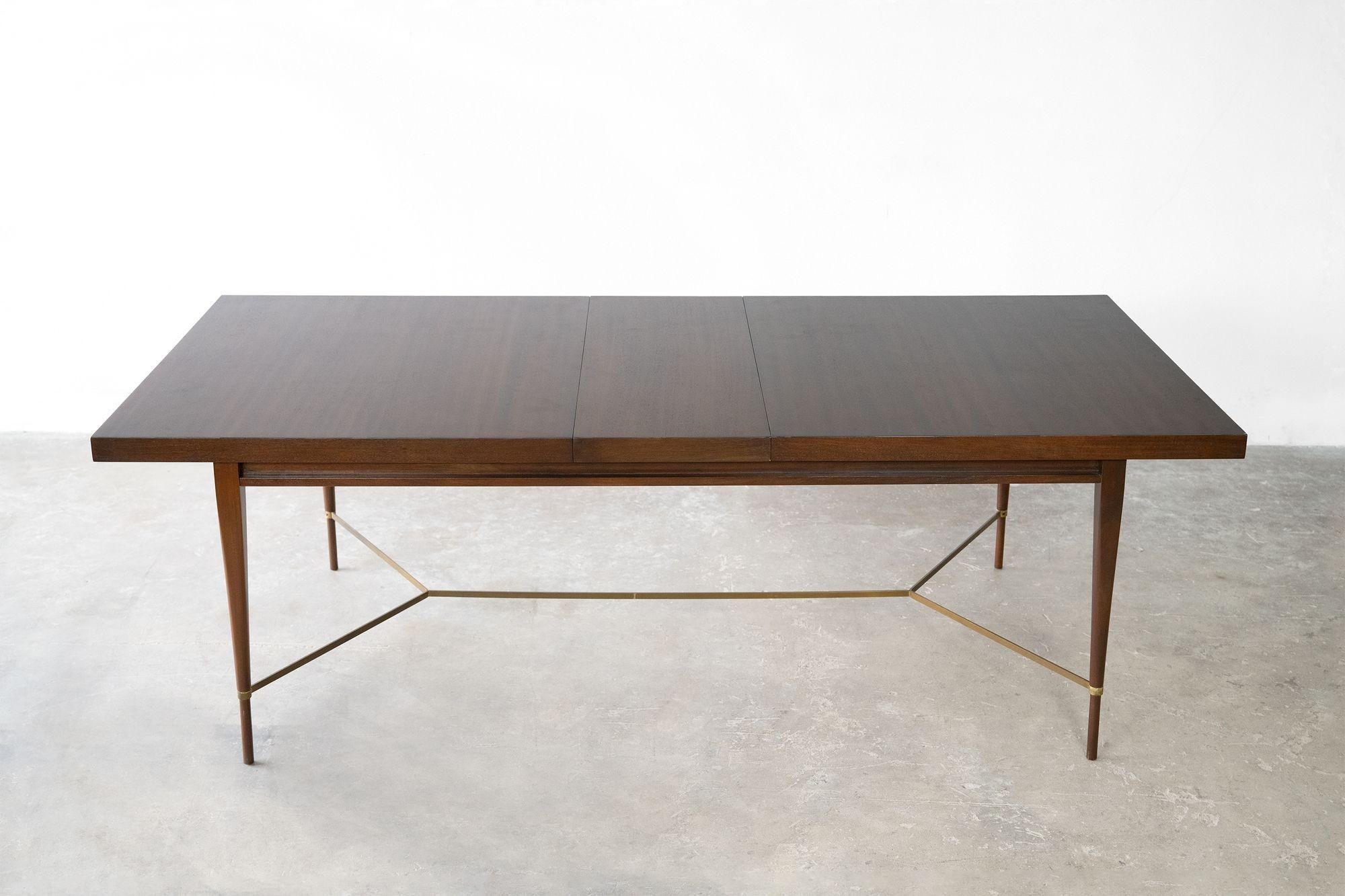 American Paul McCobb Irwin Collection Mahogany Dining Table for Calvin, 1950s