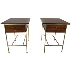 Paul McCobb Irwin Collection Mahogany End Tables or Nightstands