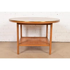 Paul McCobb Irwin Collection Mahogany, Leather Top Coffee Table, 1950s