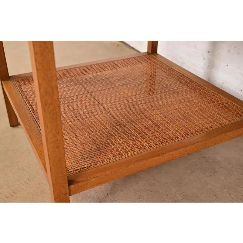 Mesa de centro de caoba y tapa de cuero de la colección Irwin de Paul McCobb, años 50 en venta 1