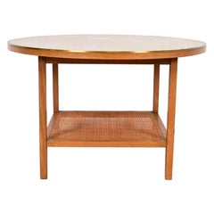 Paul McCobb Irwin Collection Mahogany, Leather Top Coffee Table, 1950s