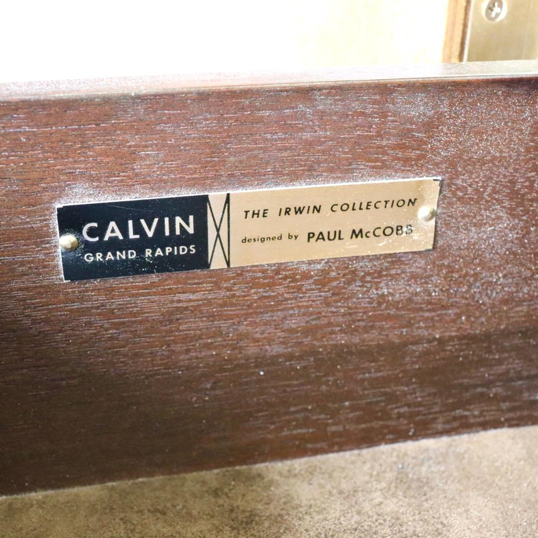 Paul McCobb  Travertine Top Dresser with Brass Base for Calvin Group 3