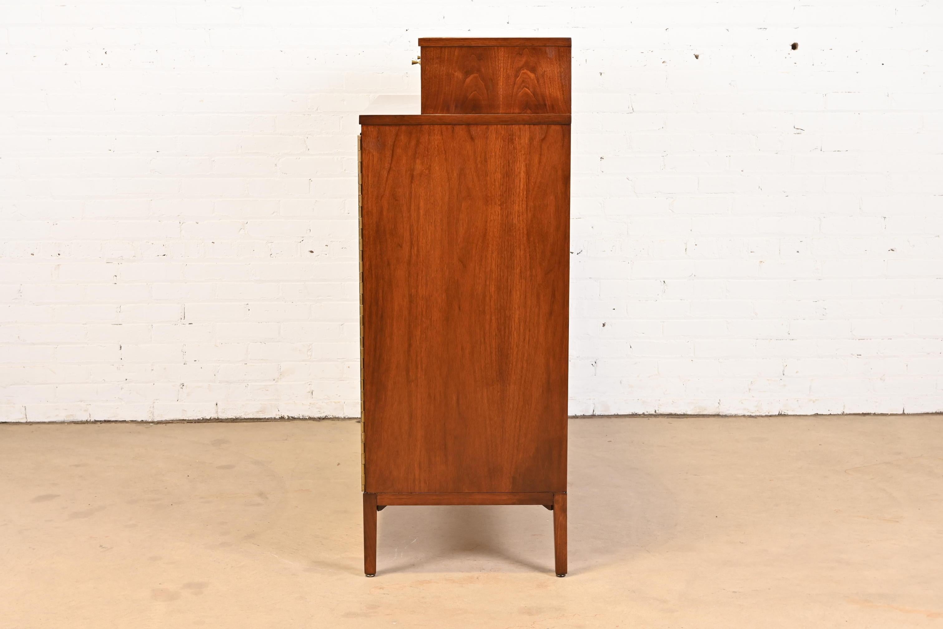 Paul McCobb Irwin Collection Walnut Gentleman's Chest, Newly Refinished 9