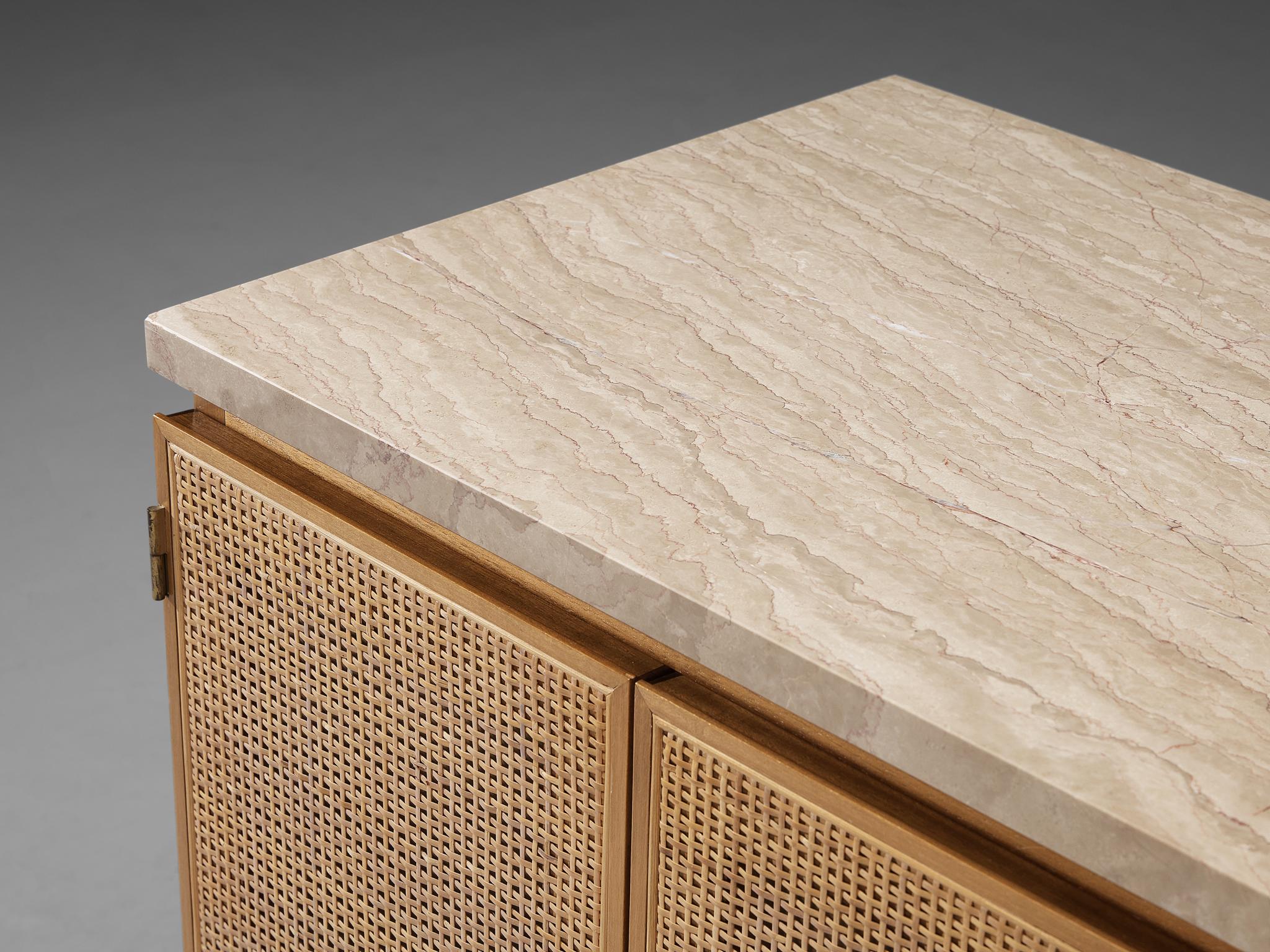 Paul McCobb 'Irwin' Sideboard in Walnut and Marble 1