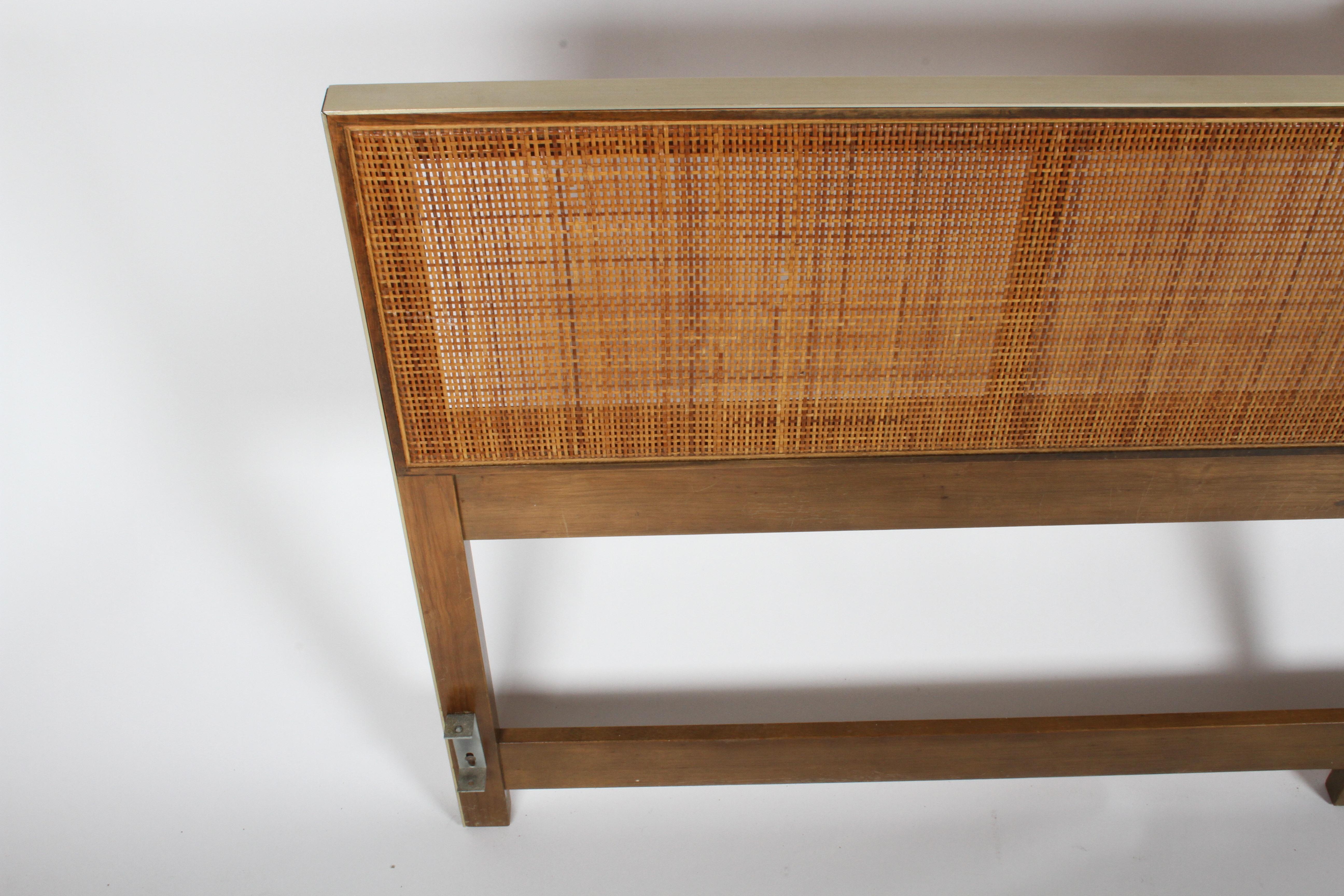 Mid-Century Modern Paul McCobb King Headboard for Calvin with Caned Panels