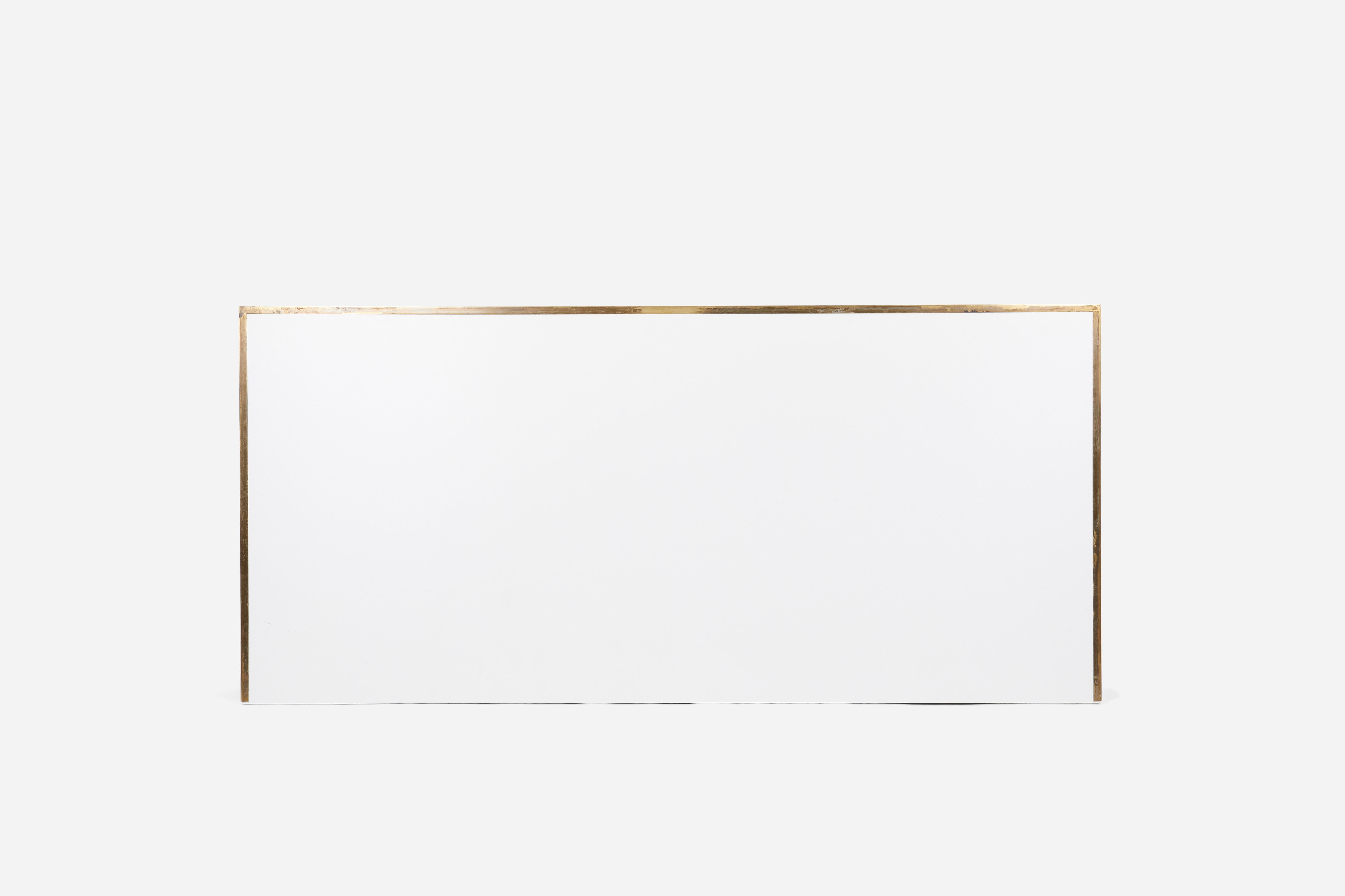 American Paul McCobb King-Size Brass Frame Headboard For Sale