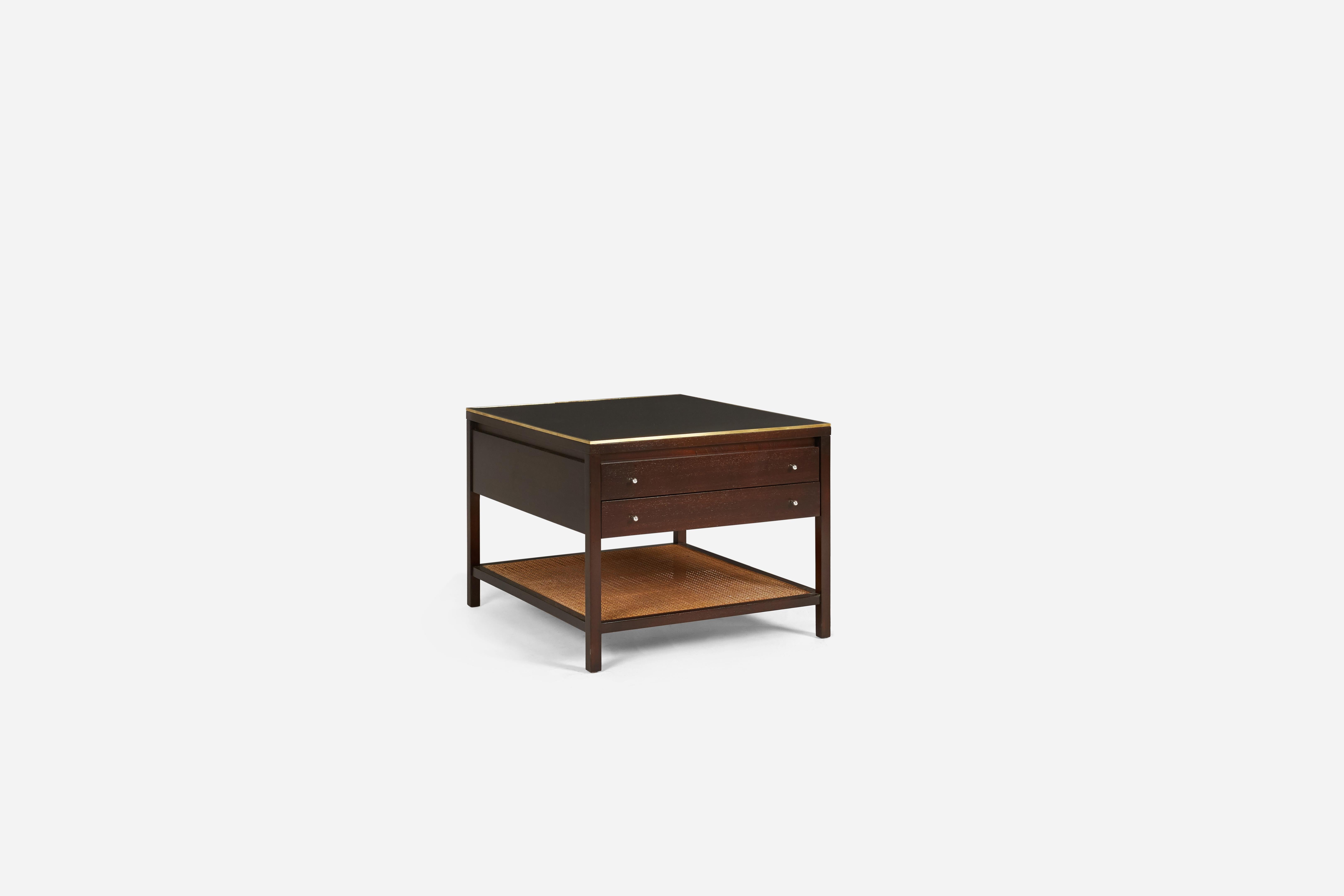 Mid-Century Modern Paul McCobb Leather Top End Tables