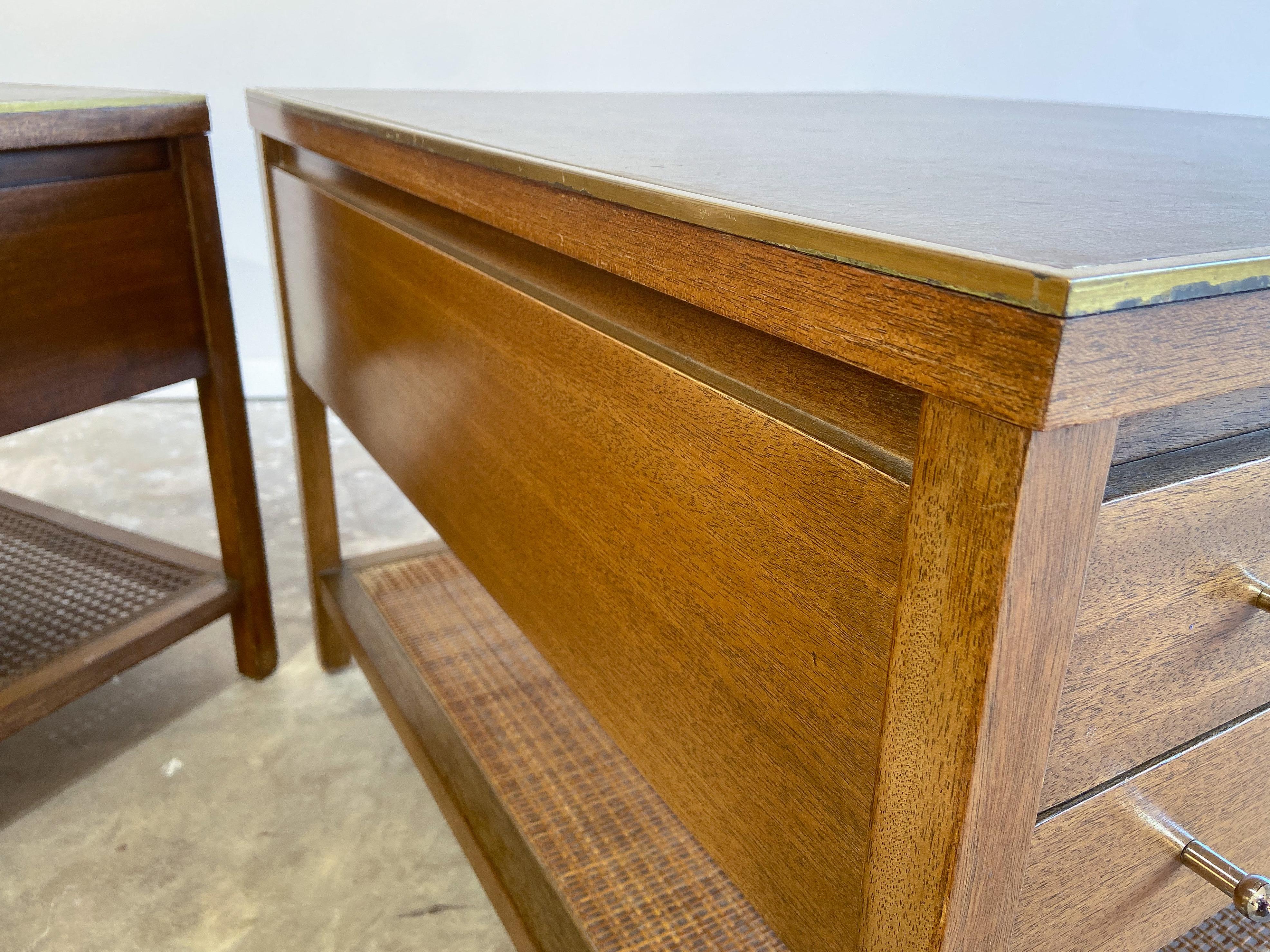 Paul McCobb Leather Top Tables for Calvin, Irwin Collection, 1950's 2