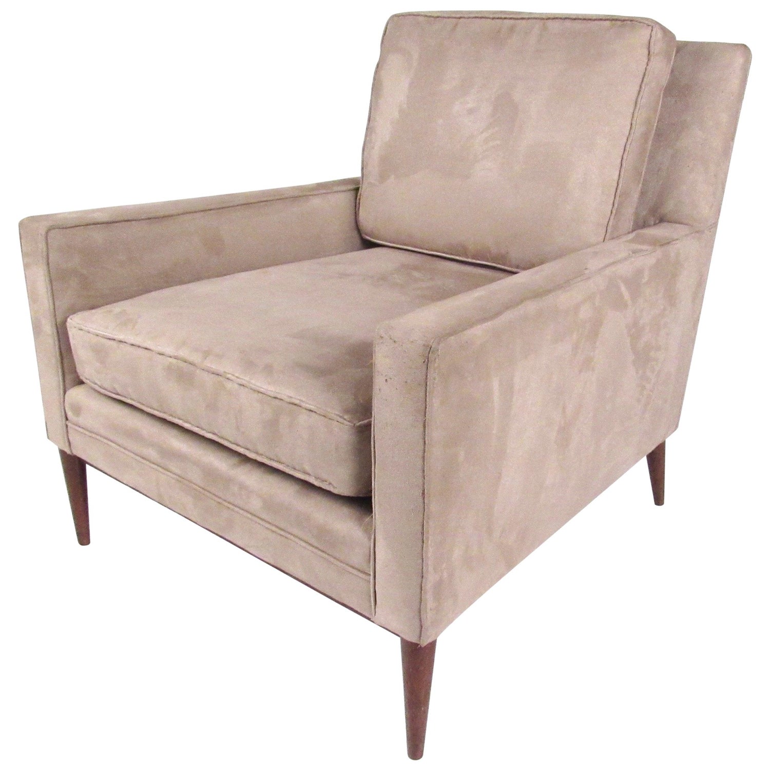 Unique Pair Of Paul Mccobb Style Corduroy Lounge Chairs At 1stdibs