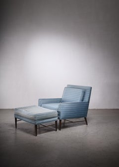 Paul McCobb Lounge Chair with Ottoman for Calvin, American, 1950s