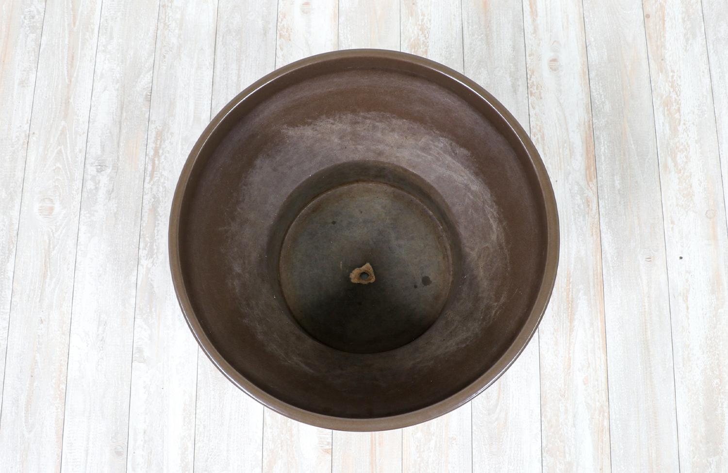 Paul McCobb M-3 Brauner Pflanzgefäß aus Keramikglasur für Architectural Pottery (amerikanisch) im Angebot