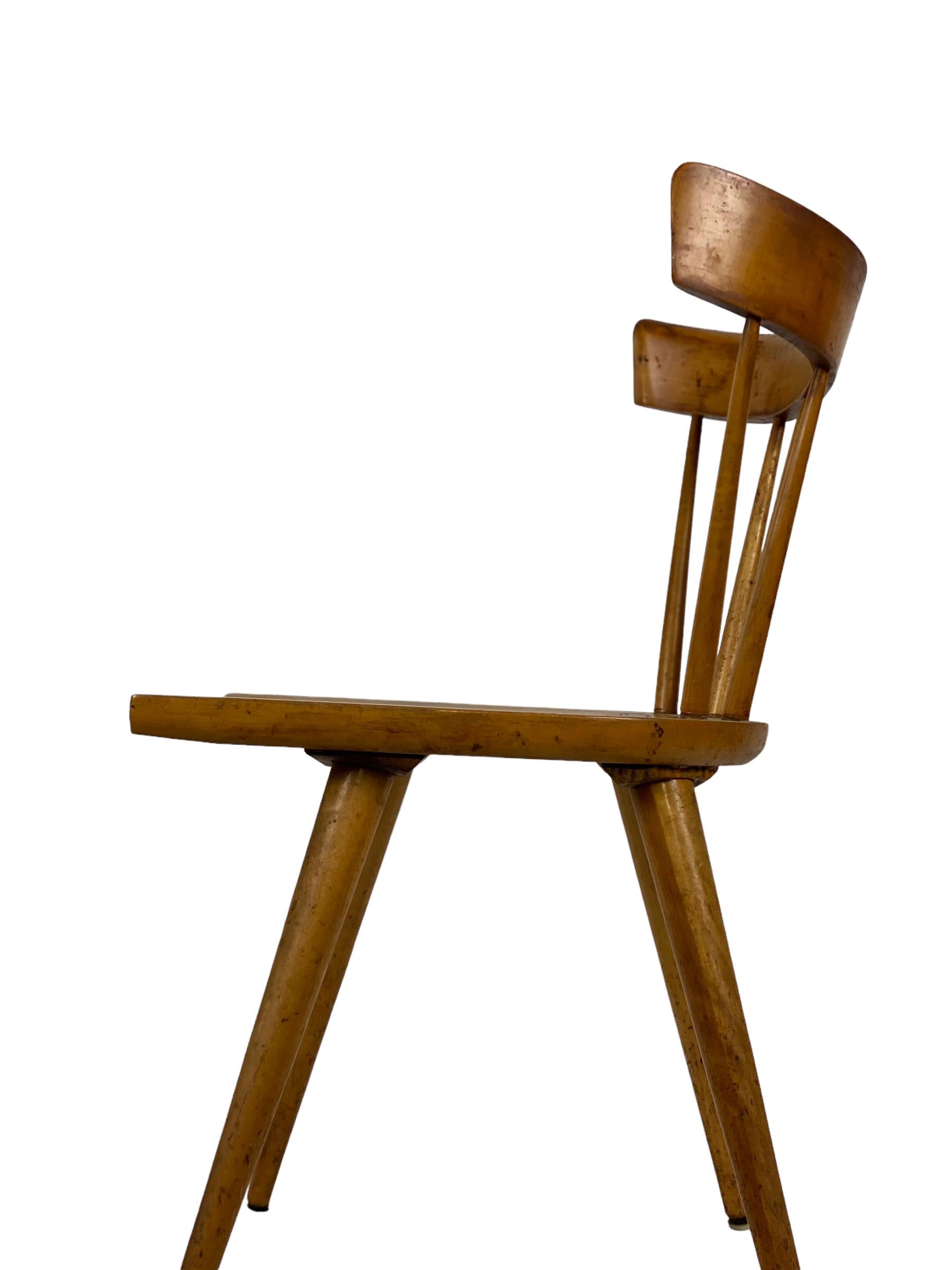 20th Century Paul McCobb Maple Dining Chair