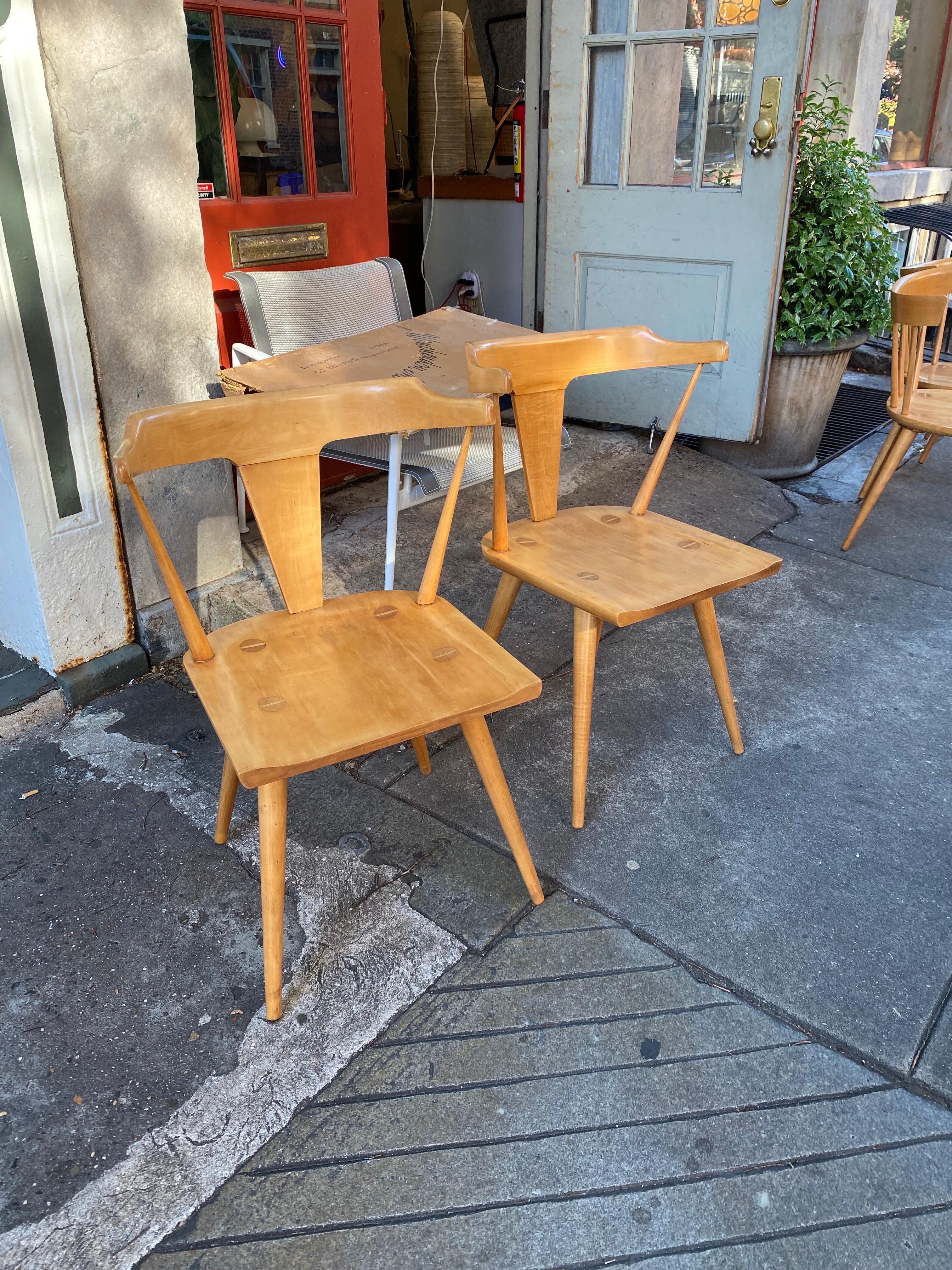 vintage maple dining table and chairs