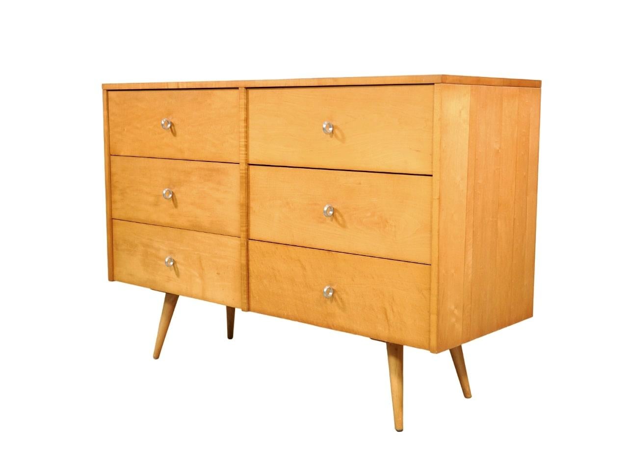 Mid-Century Modern Paul McCobb Maple Double Dresser Planner Group by Winchendon Furniture, 1950s For Sale