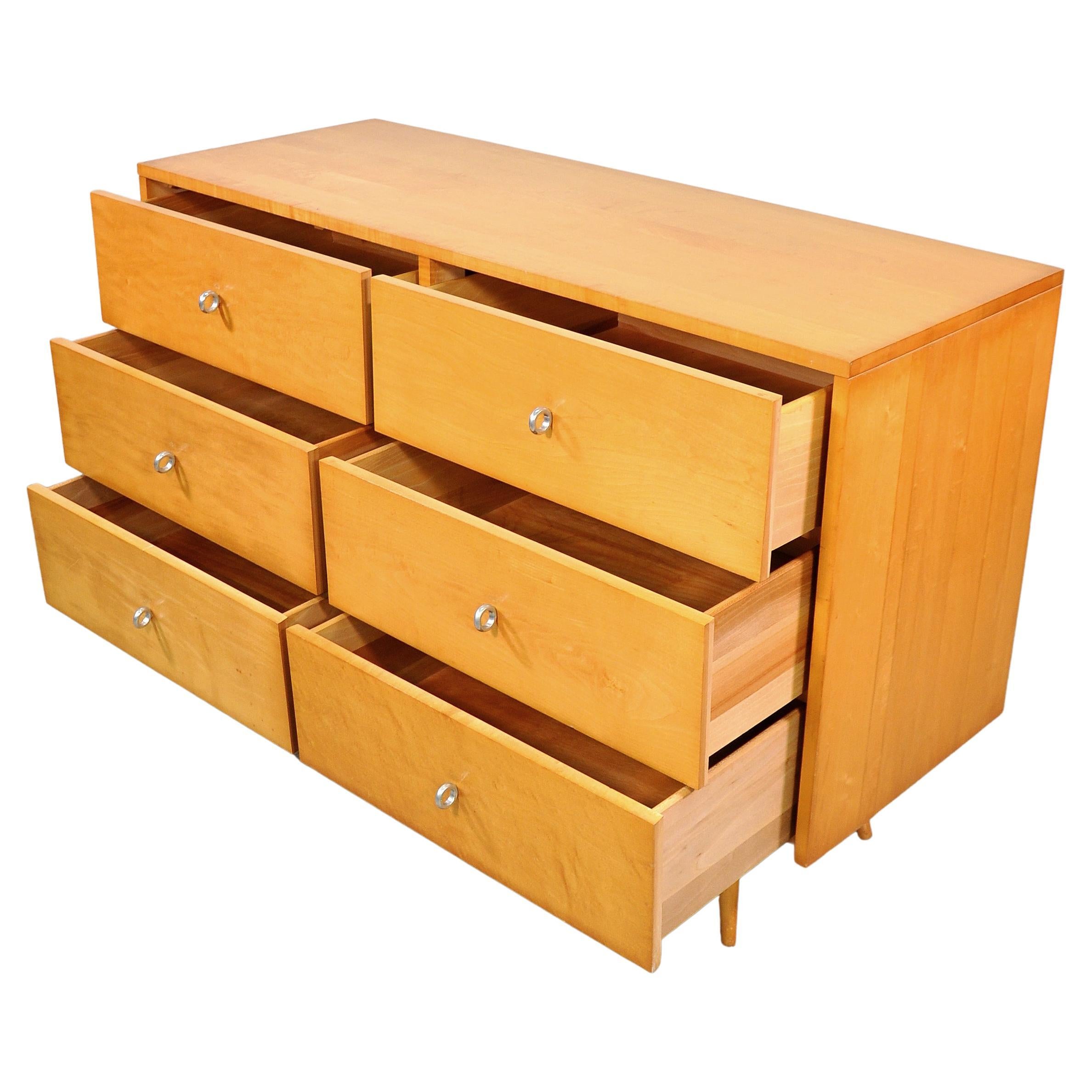 Paul McCobb Maple Double Dresser Planner Group by Winchendon Furniture, 1950s In Good Condition For Sale In Miami, FL