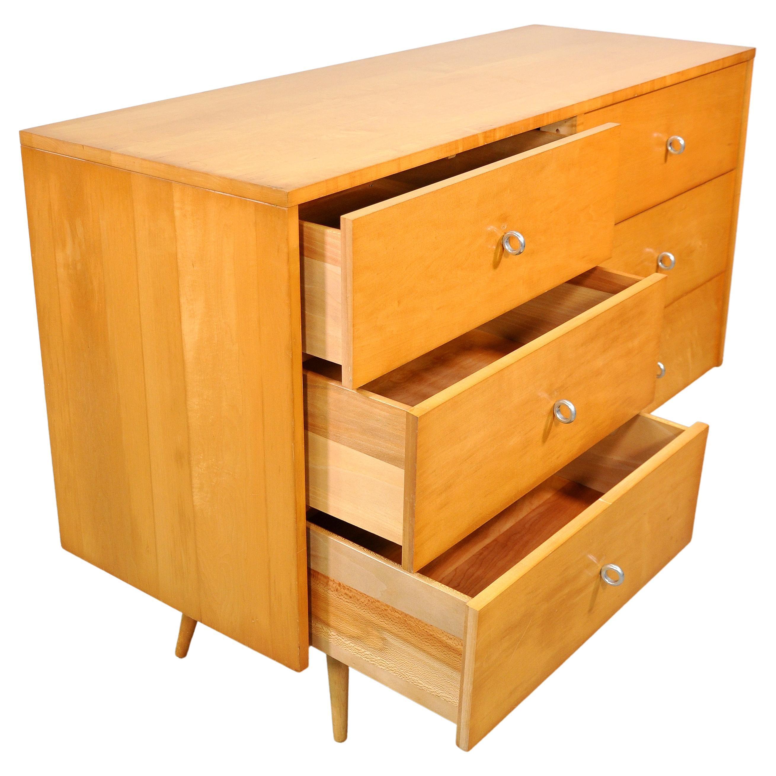 Mid-20th Century Paul McCobb Maple Double Dresser Planner Group by Winchendon Furniture, 1950s For Sale
