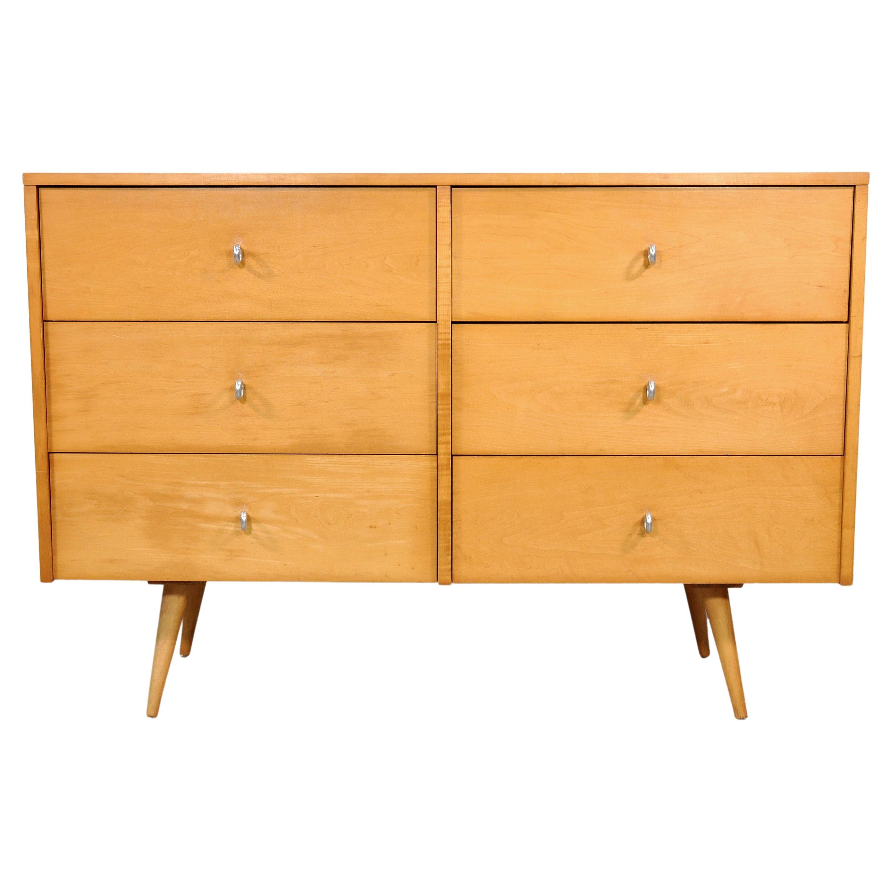 Paul McCobb Maple Double Dresser Planner Group by Winchendon Furniture (Planner Group), 1950s