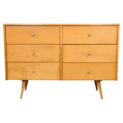 Paul McCobb Maple Double Dresser Planner Group by Winchendon Furniture, 1950s
