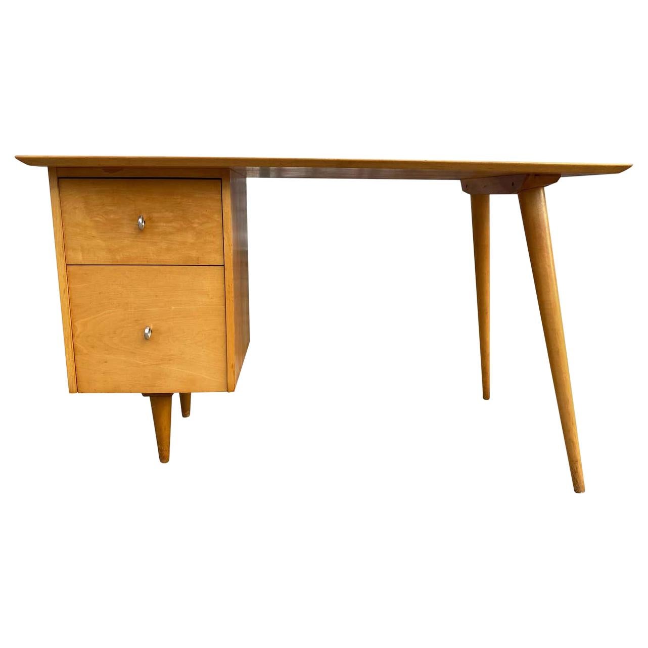 Paul McCobb Maple Planner Group Desk, circa 1955 at 1stDibs