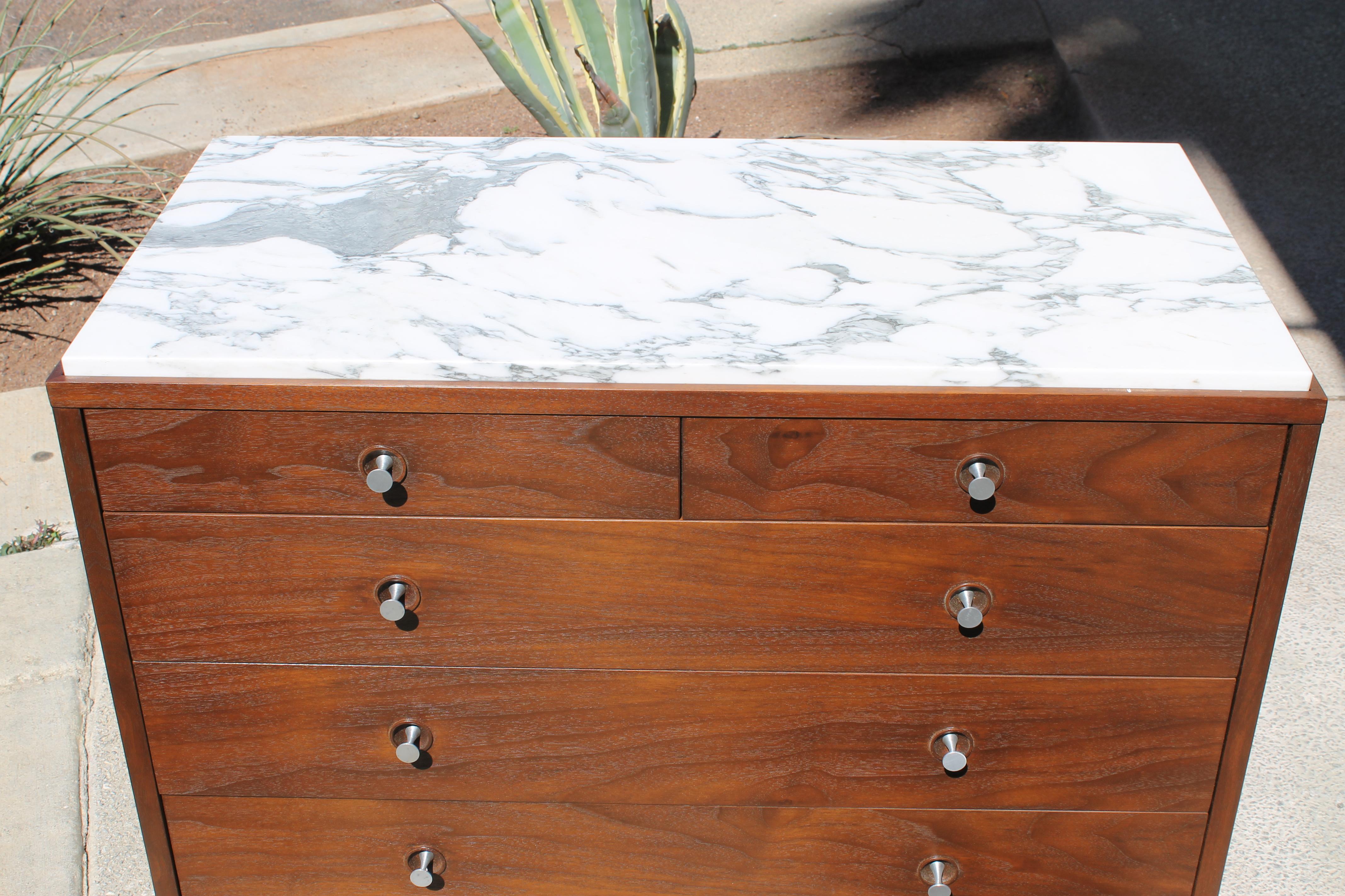 modern dresser with marble top