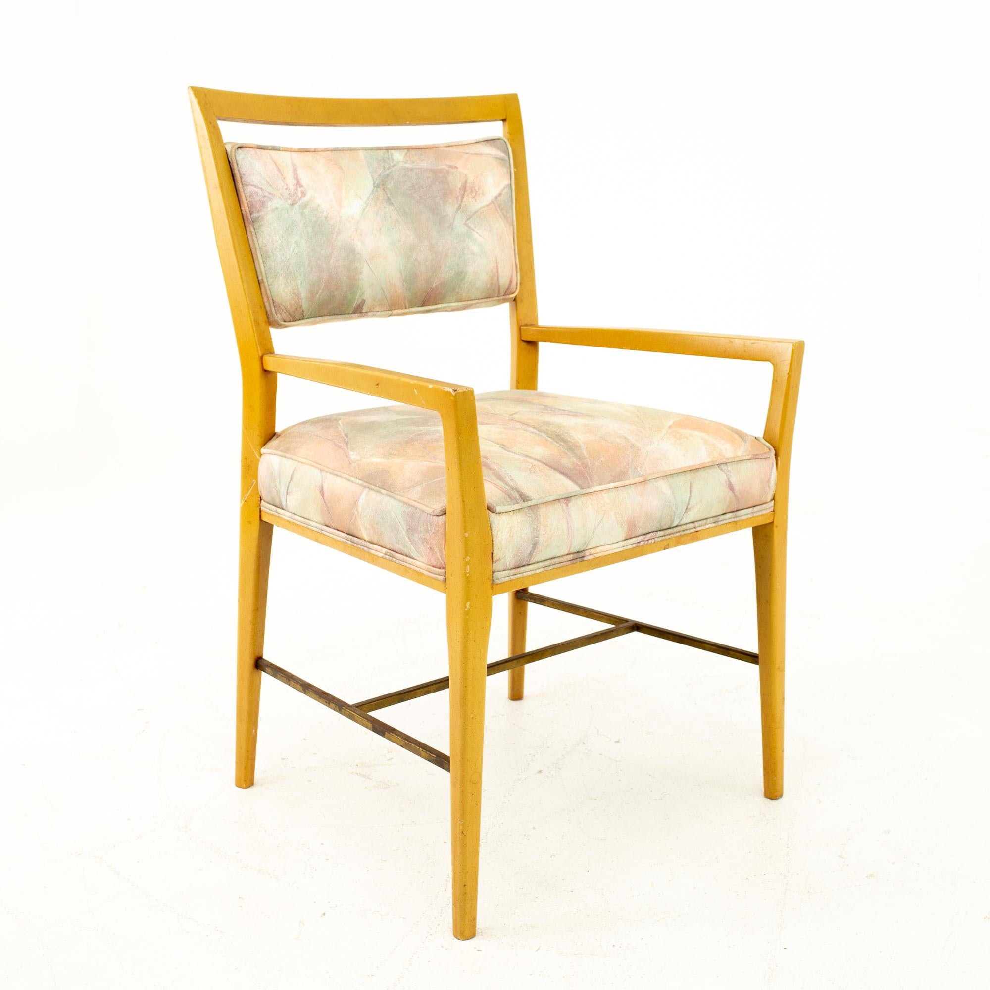 Late 20th Century Paul McCobb Mid Century Blonde Upholstered Dining Chairs, Set of 6