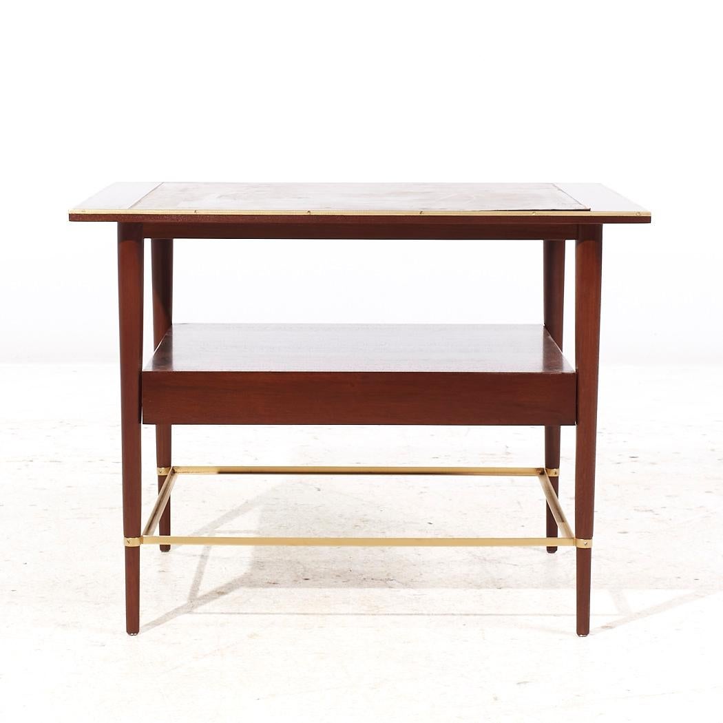 Laiton Table d'appoint Paul McCobb Connoisseur du milieu du siècle dernier en vente