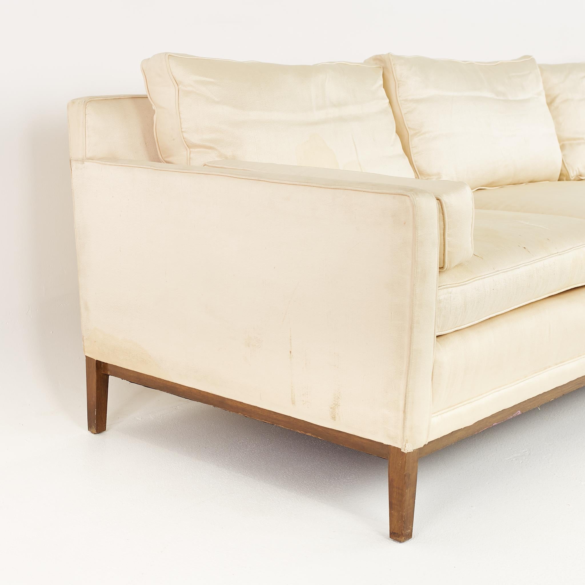 Großes Chaise Sofa von Paul McCobb aus der Mitte des Jahrhunderts (Polster) im Angebot