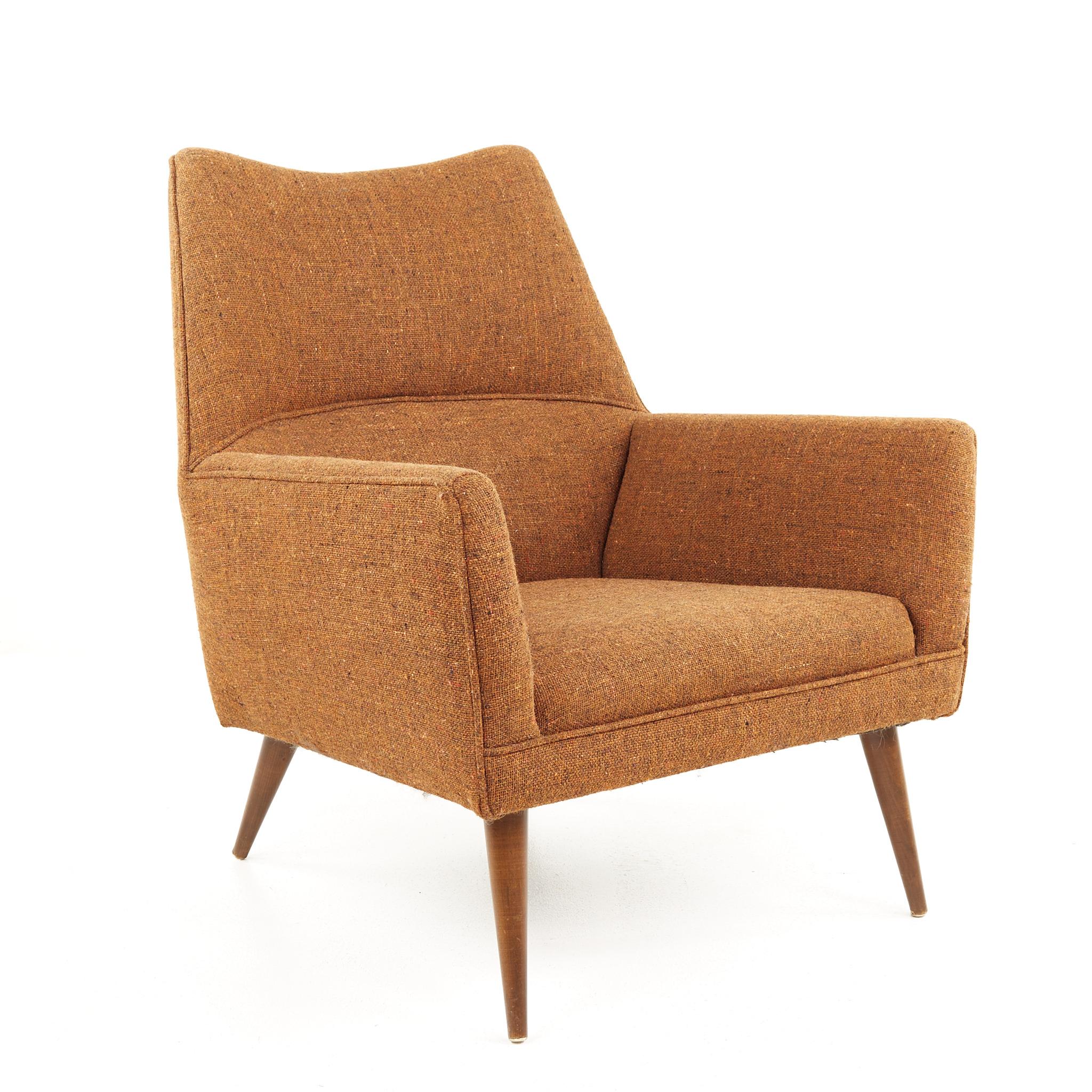 American Paul McCobb Mid Century Lounge Squirm Chairs, a Pair