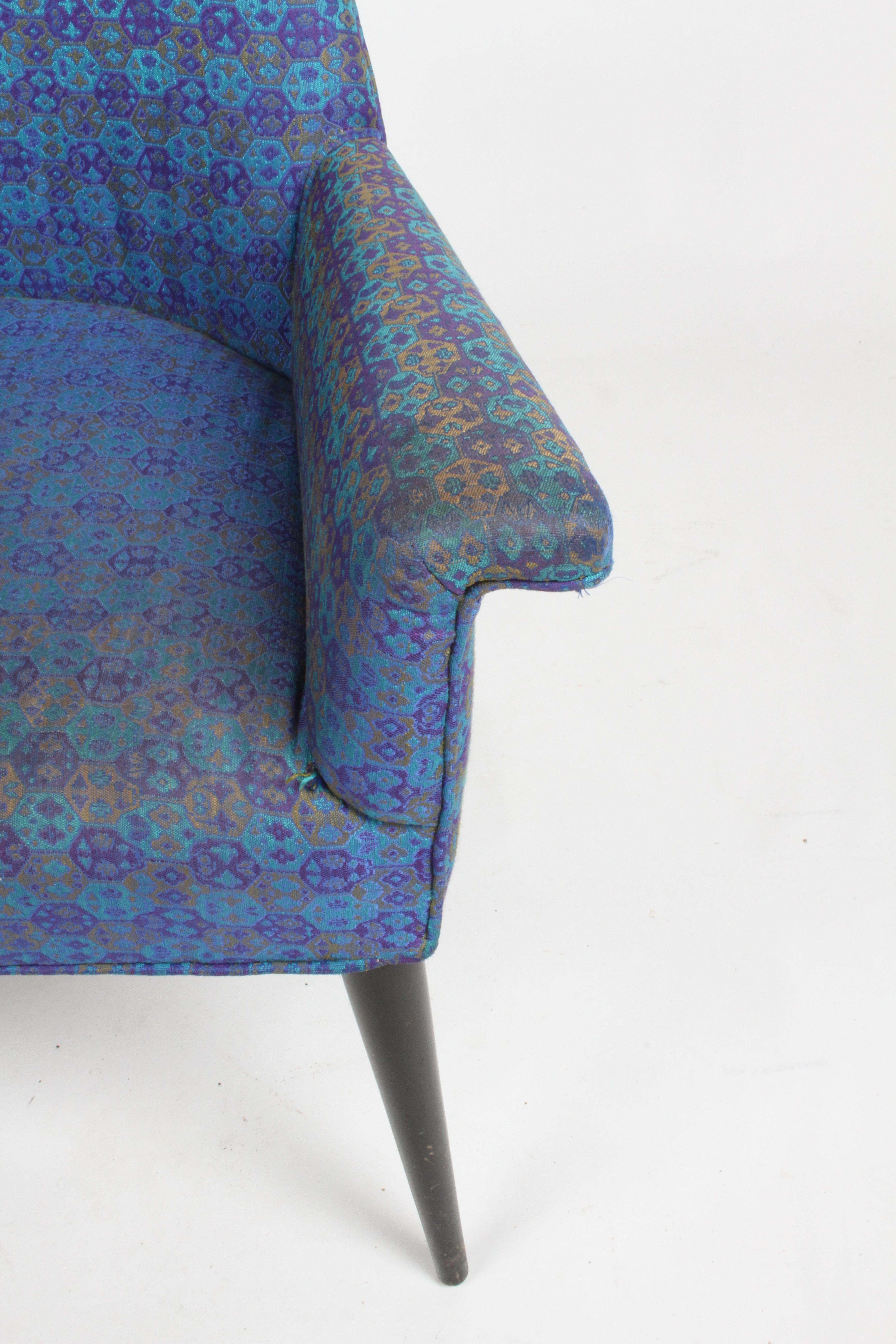 Paul McCobb fauteuil moderne du milieu du siècle dernier modèle 3049 avec pieds évasés effilés en vente 6