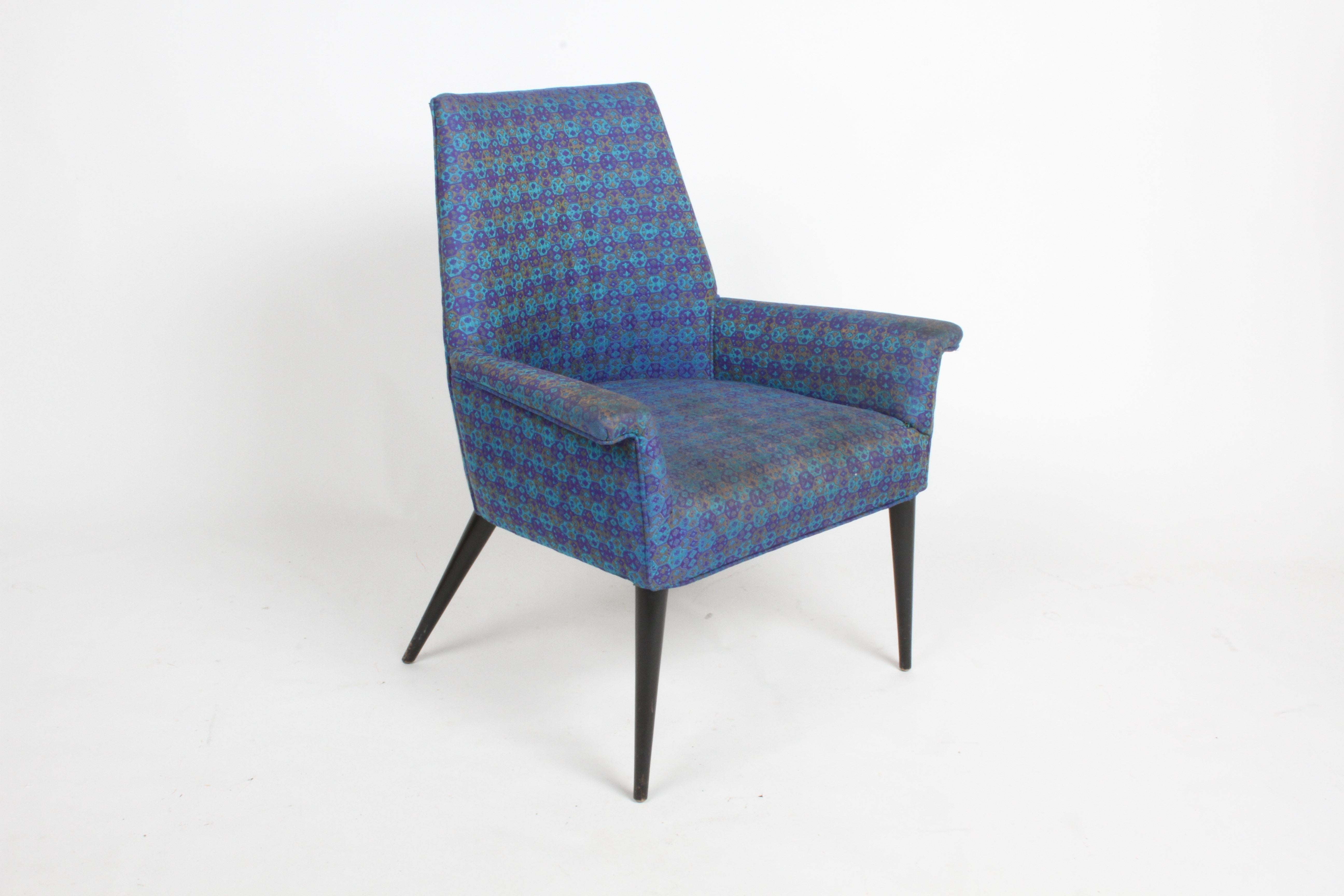 Stained Paul McCobb Mid-Century Modern Armchair Model 3049 with Tapered Splayed Legs For Sale