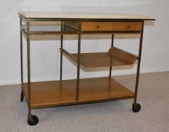 Paul McCobb Mid Century Modern Bar Cart For Calvin