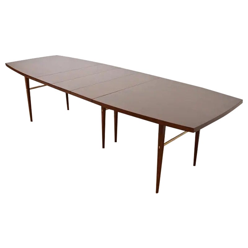 Paul McCobb Mid-Century Modern Extension Dining Table, Newly Refinished