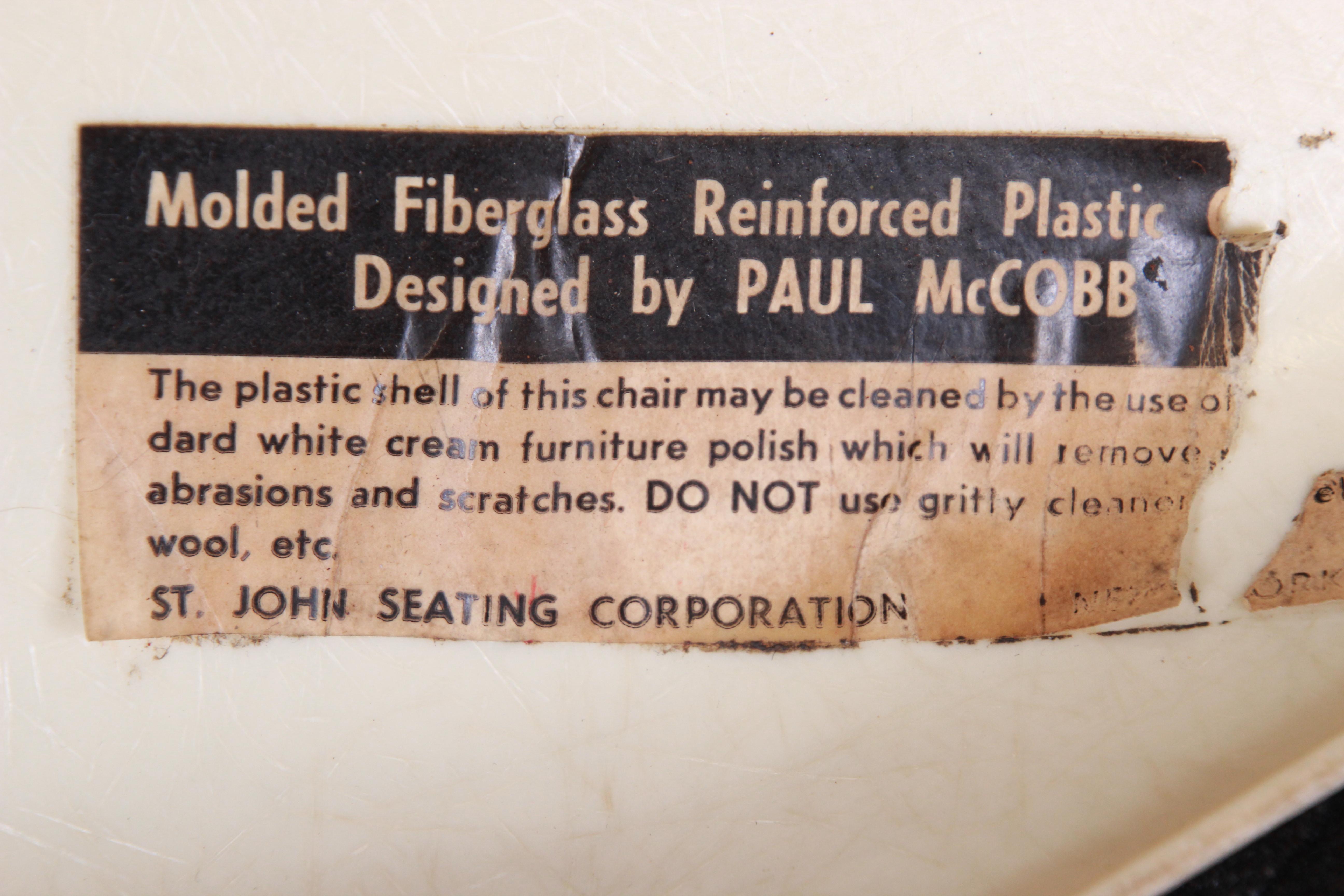 Paul McCobb Mid-Century Modern Fiberglass Origami Chair, 1950s 2