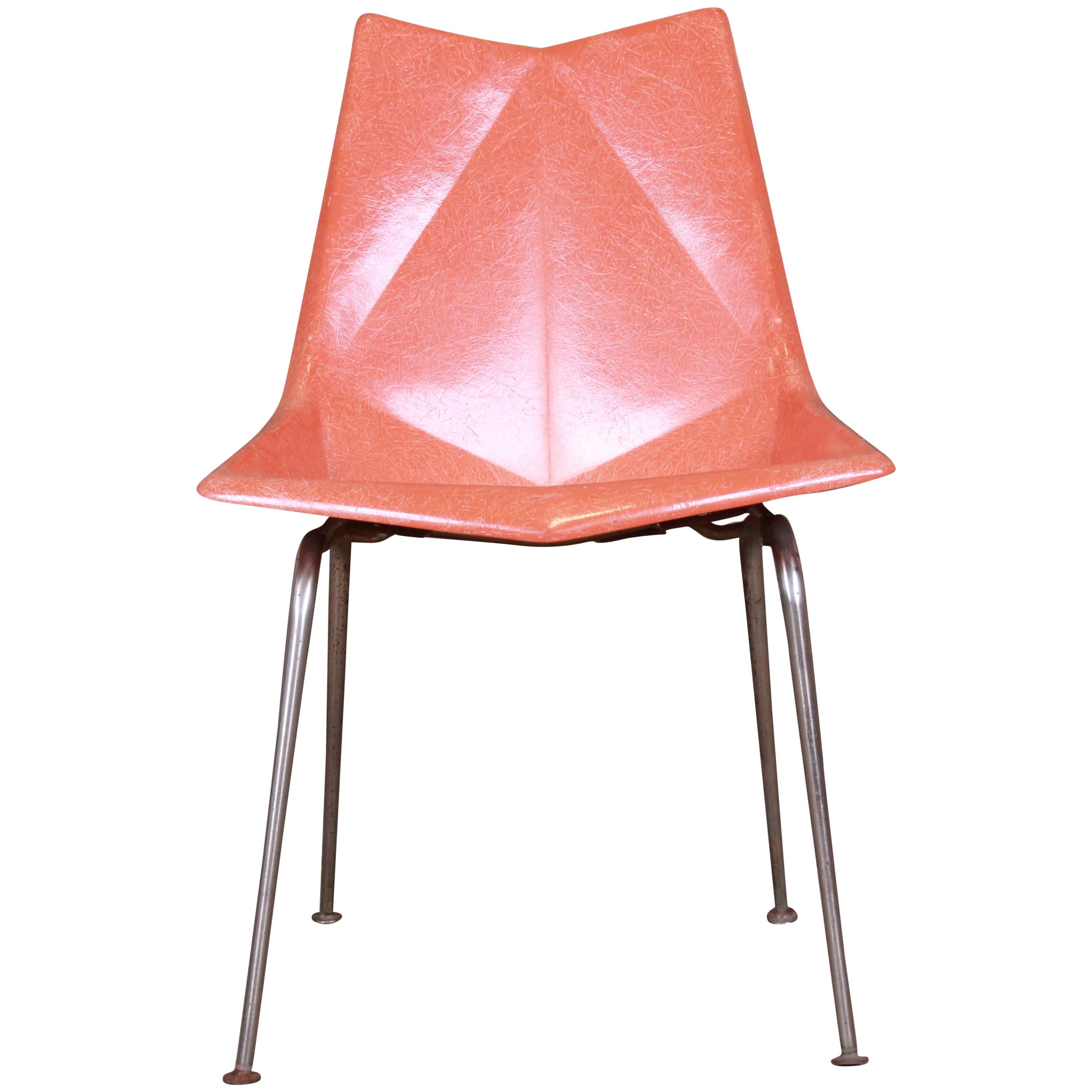 Paul McCobb Mid-Century Modern Fiberglass Origami Chair, 1950s